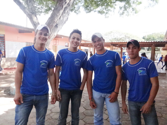Alunos da escola estadual Coronel Felipe de Brum.