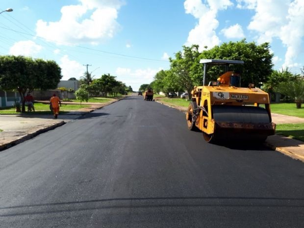 Avança o maior projeto de asfalto já conquistado para Amambai Investimento vai contemplar diversas ruas do município.Foto: Divulgação