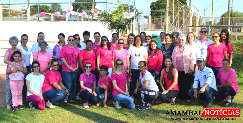 Registro feito pelo Amambai Noticias na caminhada de encerramento do Outubro Rosa em 2017 / Foto: Moreira Produções