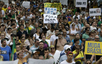 Manifestantes se reúnem na Avenida Paulista para pedir impeachment de Dilma Manifestação na av. Paulista, em São PauloFoto: Divulgação