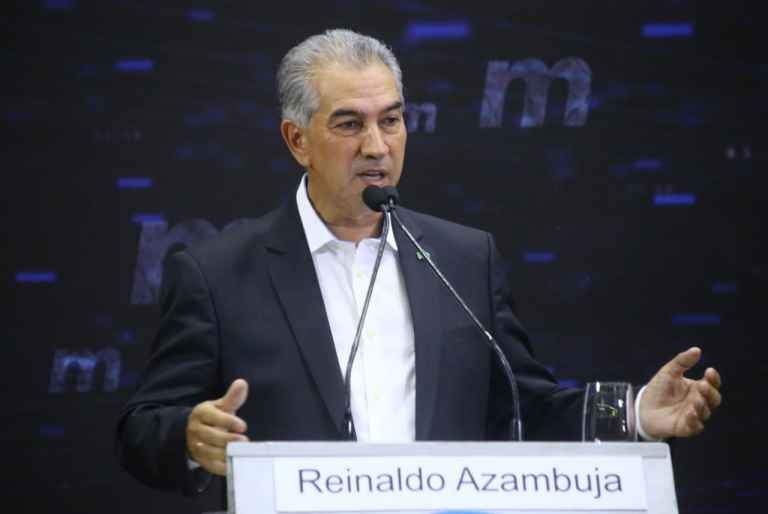 Reinaldo Azambuja durante Debate Midiamax. (Foto: Minamar Junior)