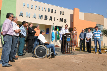 Inaugurada construção, reforma e ampliação do Paço Municipal de Amambai Paço municipal ganhou novas instalações neste mês de aniversário de Amambai