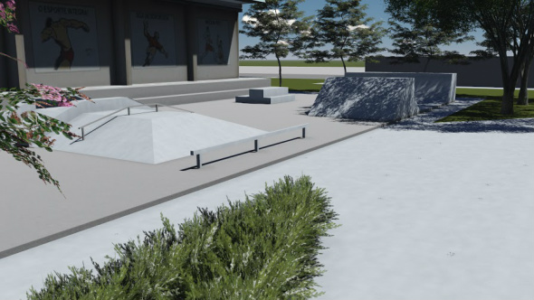 Prefeitura de Amambai assina ordem de serviço para construção de Pista de Skate Projeto da Pista de Skate tem aproximadamente 600 metros quadrados e será construído com recursos próprios do município.