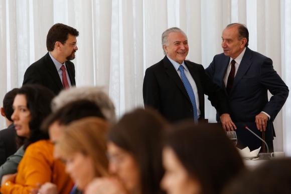 O presidente Michel Temer participa do café da manhã com jornalistas do Comitê de Imprensa do Palácio do PlanaltoAlan Santos/PR
