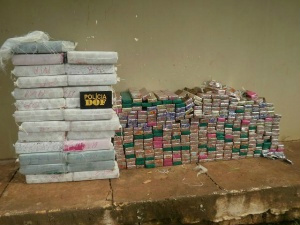 DOF apreende uma tonelada de maconha na região de Coronel Sapucaia