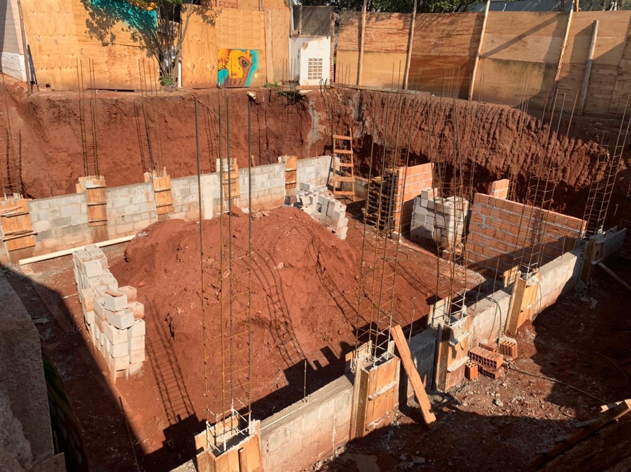 Obra da adega iniciou em julho deste ano e tem previsão de término em fevereiro de 2022. São 82 m² e quatro metros de profundidade. Foto: Ludmila Vasco