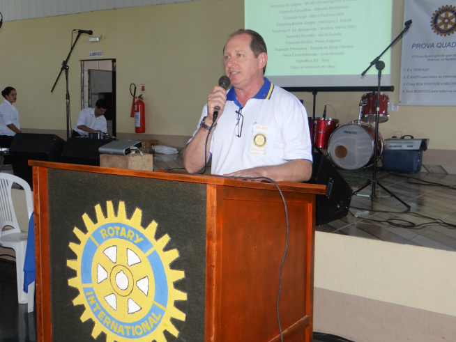 Rotary de Amambai comemora sucesso da 1ª Ação entre Amigos Walmir Ritter, presidente da associação / Foto: Moreira Produções