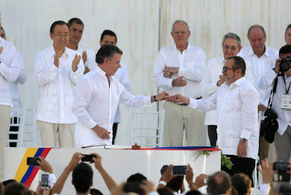 Governo brasileiro apoia novo acordo de paz entre governo da Colômbia e as Farc Foto: Divulgação