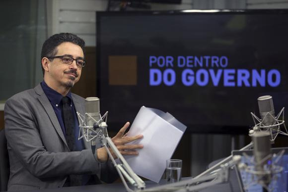 O programa Por Dentro do Governo, da TV NBR, entrevista o ministro da Cultura / Foto: Sérgio Sá Leitão José Cruz