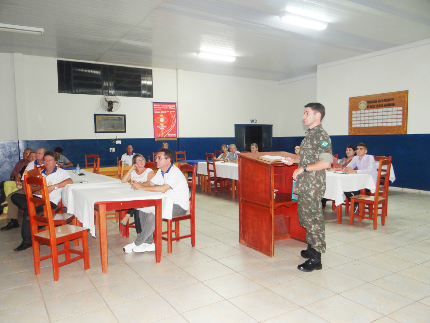 Exército Brasileiro é tema de palestra no Rotary de Amambai Exército Brasileiro é tema de palestra no Rotary de Amambai