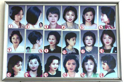Quem manda no seu estilo? Quadro com os cortes de cabelo femininos que seriam permitidos na Coreia do Norte