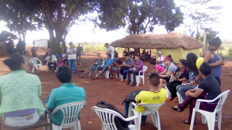 O diálogo entre jovens guarani e kaiowá foi uma construção de propostas Foto: Divulgação