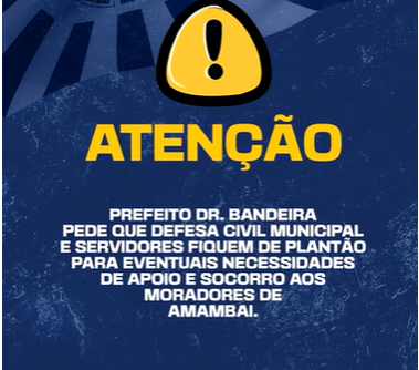 Servidores de Amambai estão em estado de alerta em caso de eventual tempestade Foto: Decom