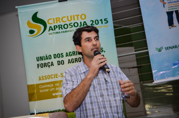 O presidente da Aprosoja/MS – Associação dos Produtores de Soja de MS, Christiano Bortolotto / Foto: Assessoria