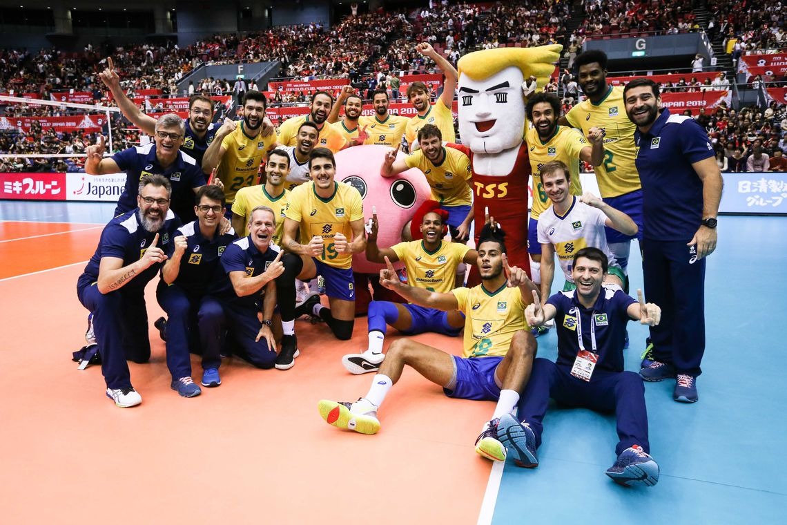 Invicto, Brasil chega ao tri na Copa do Mundo de Vôlei Masculino Divulgação/FIVB
