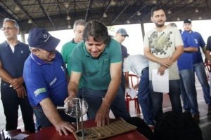 Caravina durante sorteio dos jogos (Foto Edson Ribeiro)Foto: Divulgação 