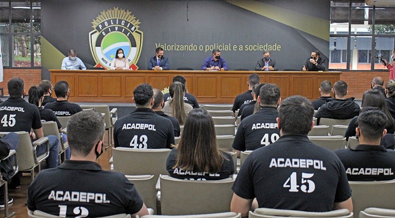 Governo divulga edital de abertura do Concurso da Polícia Civil com 236 vagas Nomeação de 224 novos policiais civis realizado na Acadepol em junho deste ano (Foto Chico Ribeiro)