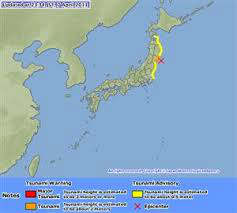 Estudo mostra risco de tsunami de 23 metros na Costa Oeste do Japão