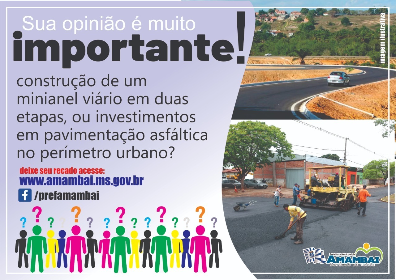 Prefeitura da Amambai anuncia consulta pública sobre minianel Prefeitura da Amambai anuncia consulta pública sobre minianel
