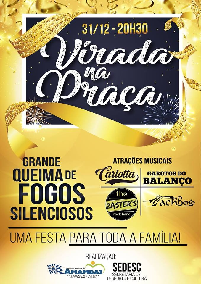 Reveillón em Amambai: confira as principais atrações Reveillón em Amambai: confira as principais atrações