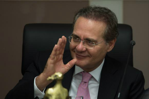 PMDB indica Renan para disputar presidência do Senado Atual presidente do Senado, Renan é o candidato oficial do PMDB à reeleição Marcelo Camargo/Agência Brasil