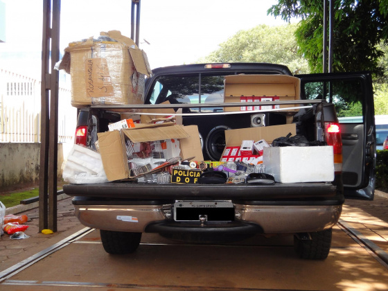 DOF apreende produtos do Paraguai