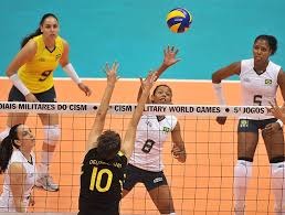 Brasil vence na estreia do vôlei feminino nos Jogos Mundiais Militares Brasil vence na estreia do vôlei feminino nos Jogos Mundiais Militares