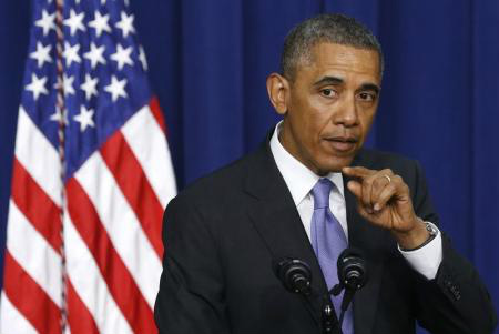 Presidente dos EUA, Barack Obama, durante discurso sobre educação, na Casa Branca, em Washington.