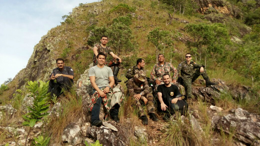 Policiais ambientais exploraram a morraria da Serra do AmolarFoto: Divulgação