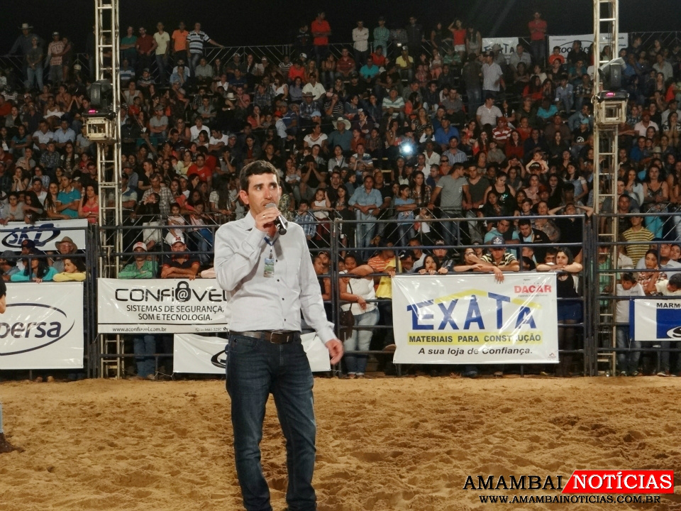 Ronan N. da Silva: “O Sindicato Rural de Amambai é um dos mais atuantes do MS.” Expobai 2016. (Foto: Moreira Produções)