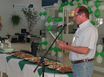 Coamo de Amambai comemora os 27 anos da cooperativa de crédito Gerente geral do entreposto da Coamo de Amambai, Walmir Flávio Ritter / Foto: Moreira Produções