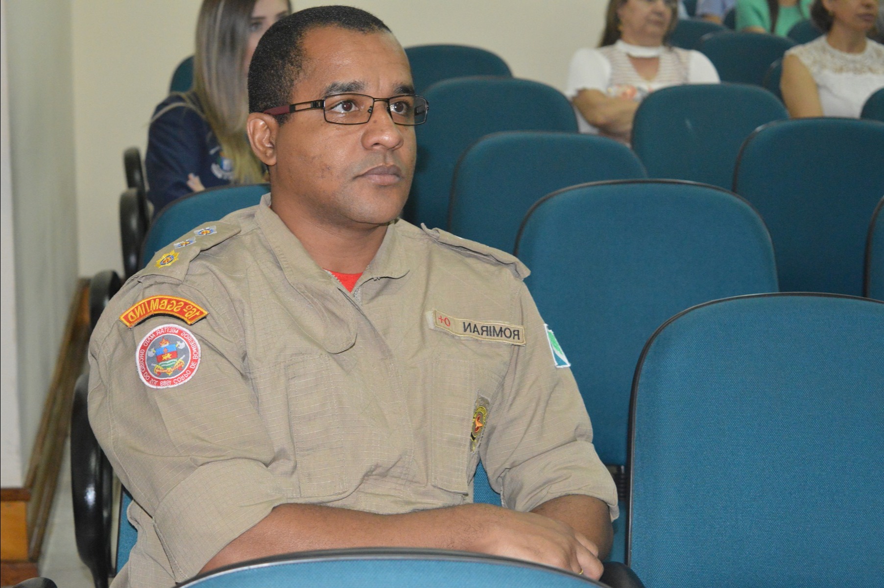 Comandante do Corpo de Bombeiros de Amambai, Major Romiram de Oliveira Cerqueira / Foto: Moreira Produeções