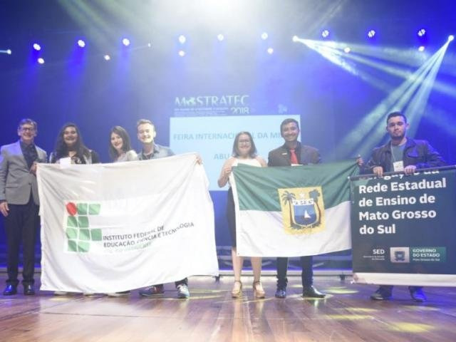 Projeto ficou em primeiro lugar na Mostratec 2018 (Foto: Arquivo Pessoal)