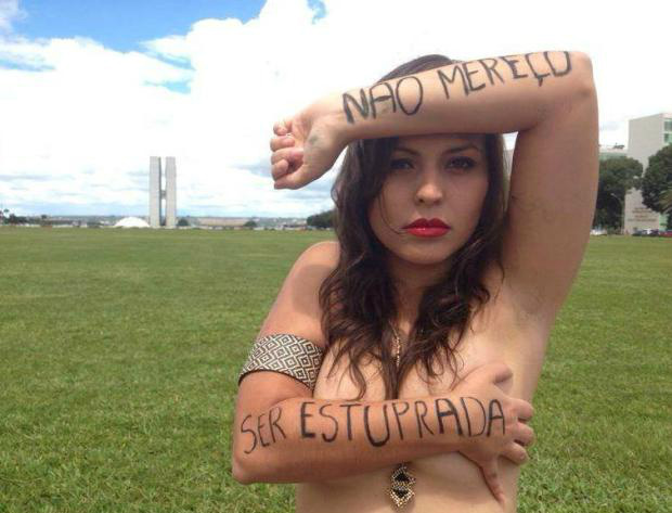 Criadora da campanha "Não mereço ser estuprada" quer debater políticas públicas Criadora da campanha "Não mereço ser estuprada" quer debater políticas públicas