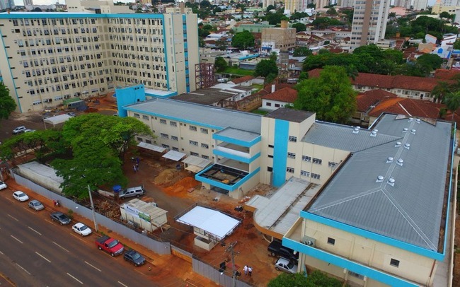 Construção e ampliação de hospitais faz avançar reestruturação da Saúde em MS Na Capital, o hospital do Trauma está em conclusão 21 anos após o início da obra e deverá ser entregue no início de 2018. Foto: Chico Ribeiro
