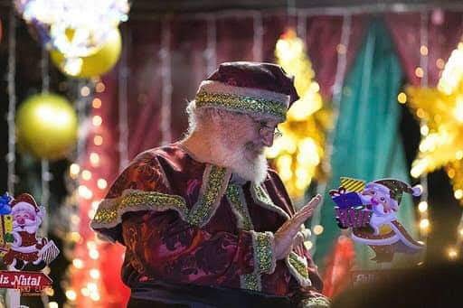 Papai Noel Gilberto visita Amambai neste fim de semana Foto: divulgação