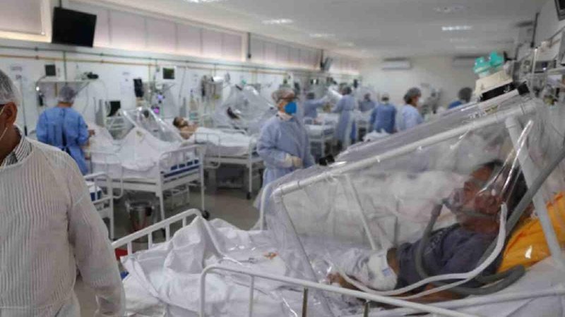 Todas as 15 cidades de MS com UTI Covid-19 estão com ocupação crítica Pacientes enfrentam superlotação nos leitos Covid-19. - Foto: Divulgação / Fiocruz.