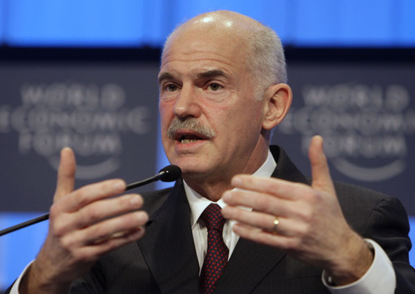 O primeiro-ministro grego, Giorgos Papandreou.