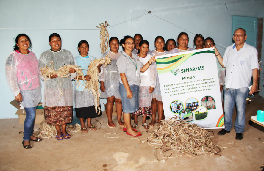Sindicato Rural de Amambai e Senar realizaram curso de artesanato Foto: Assessoria SRA
