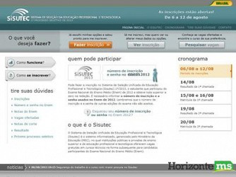 MEC prorroga prazo para matrícula dos selecionados no Sisutec MEC prorroga prazo para matrícula dos selecionados no Sisutec