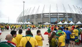 Palco de Brasil e Colômbia, Castelão receberá seu maior número de turistas Arena Castelão, em Fortaleza, sedia jogo entre o Brasil e a Colômbia pelas quartas de finalMarcello Casal Jr/Agência Brasil