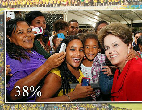 Fator Copa explica alta de Dilma no Datafolha Fator Copa explica alta de Dilma no Datafolha