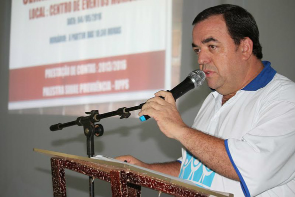 Presidente do Sindicato Municipal dos Servidores da Prefeitura de Amambai (Sisem), Dilmar Bervian / Foto: Decom