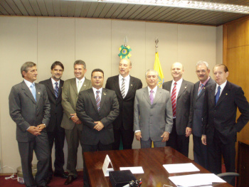 Deputados da “Afirmação Democrática”, lançada no início de fevereiro em Brasília. (Foto: Rodrigo Pael)