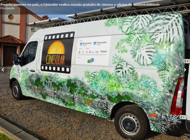 Projeto pioneiro no Brasil, o Cinesolar realiza sessão gratuita de cinema e oficina de sustentabilidade / Foto: Divulgação  