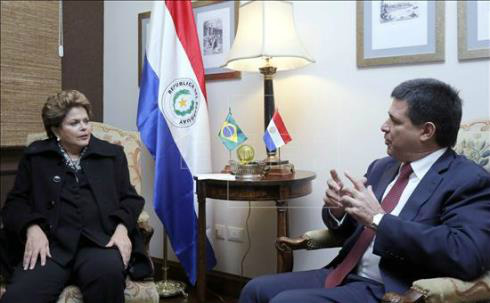 Em Assunção, Dilma destaca importância dos fundos do Mercosul para o Paraguai