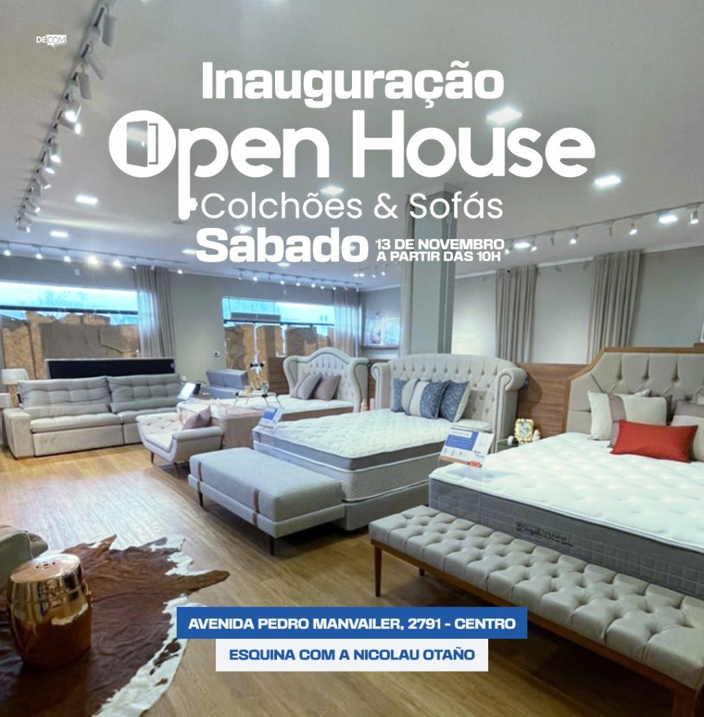 Open House Colchões & Sofás será inaugurada em Amambai neste sábado (13)