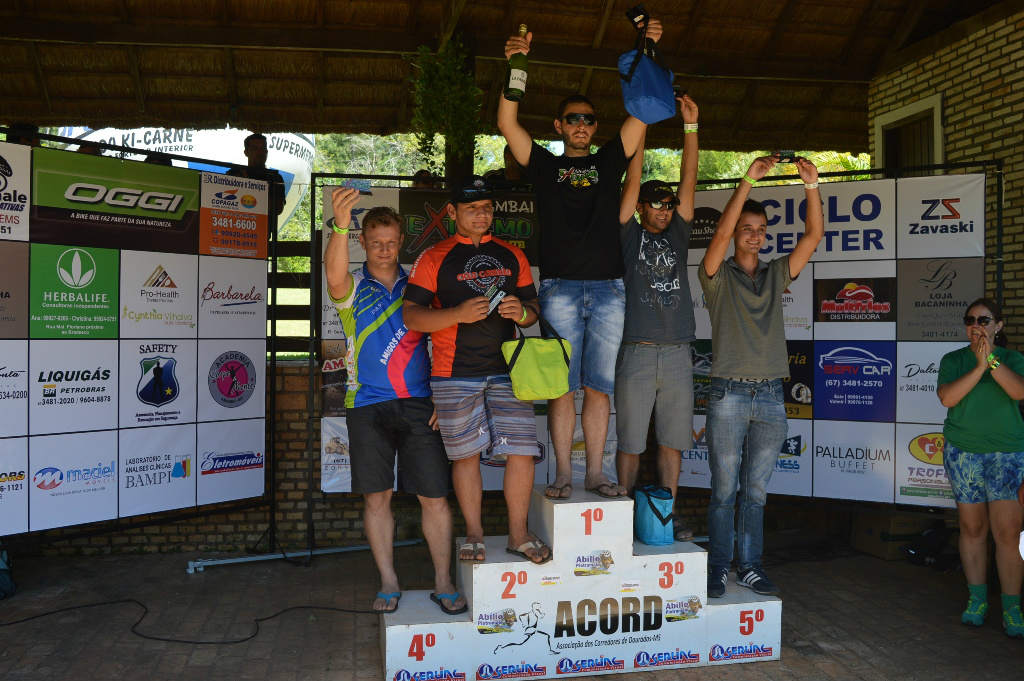 Amambai Extremo Mountain Bike de Aventura - Desafio Single Track Ganhadores da Categoria 40 KM Masculino / Foto: Moreira Produções
