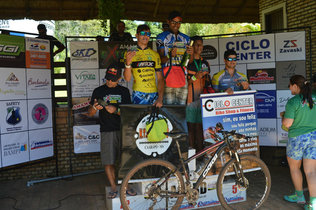Amambai Extremo Mountain Bike de Aventura - Desafio Single Track Ganhadores da Categoria 50 KM Masculino / Foto: Moreira Produções