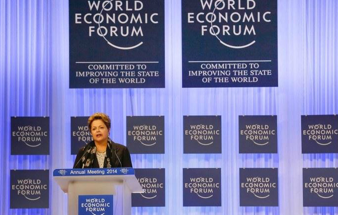Presidenta participou do Fórum Econômico Mundial em Davos, na Suíça